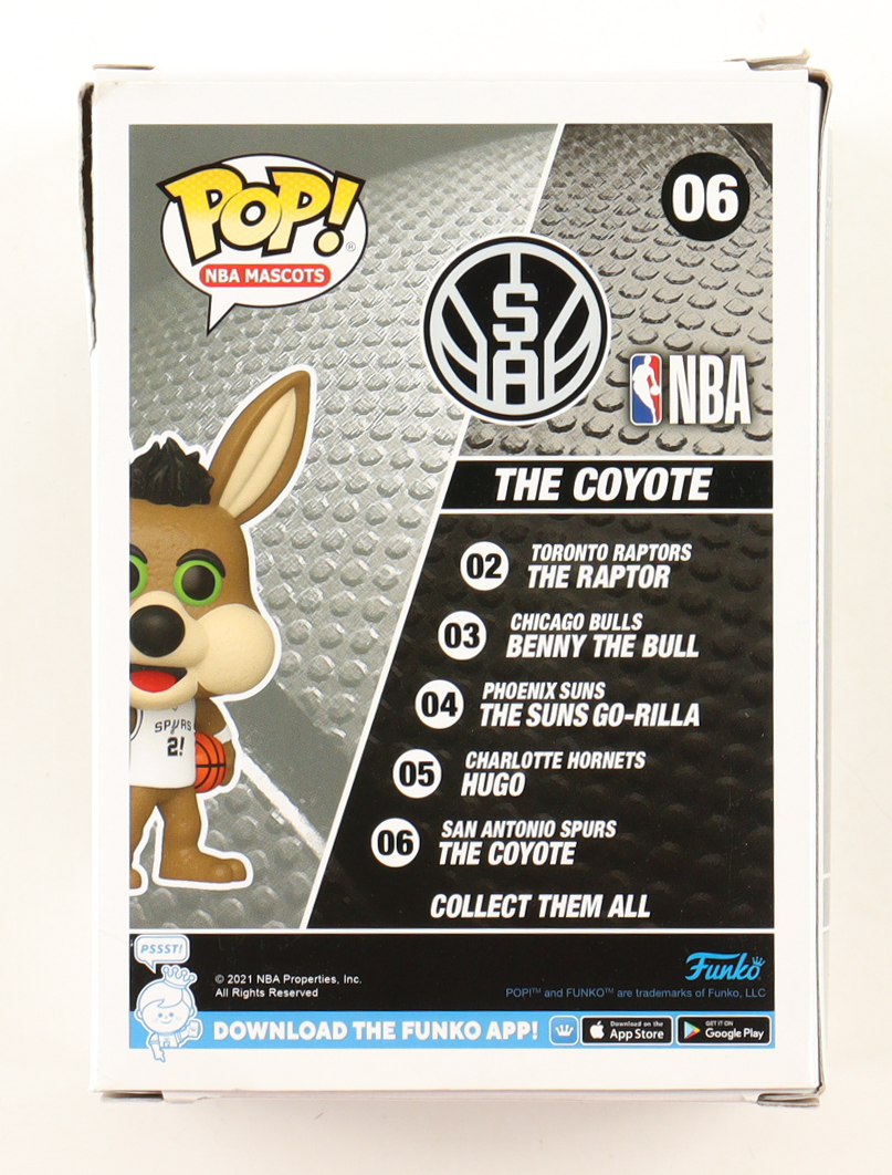 Malaki Branham Signed "Spurs" #06 The Coyote Funko Pop! Vinyl Figure Inscribed "Go Spurs Go" (JSA) at PristineAuction.com Malaki Branham Signed "Spurs" #06 The Coyote Funko Pop! Vinyl Figure Inscribed "Go Spurs Go" (JSA) at PristineAuction.com