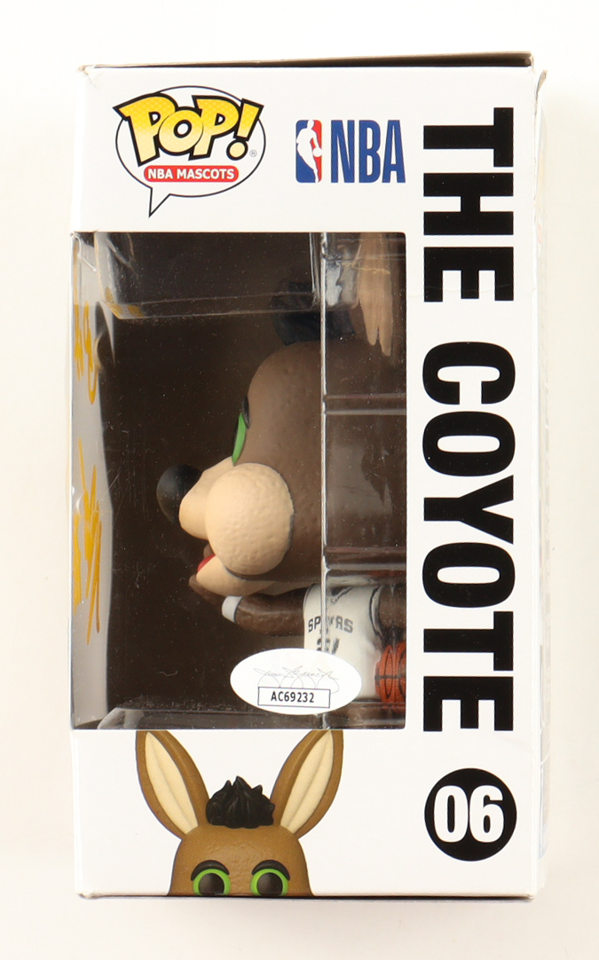 Malaki Branham Signed "Spurs" #06 The Coyote Funko Pop! Vinyl Figure Inscribed "Go Spurs Go" (JSA) at PristineAuction.com Malaki Branham Signed "Spurs" #06 The Coyote Funko Pop! Vinyl Figure Inscribed "Go Spurs Go" (JSA) at PristineAuction.com