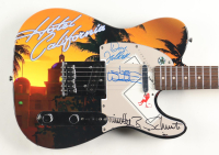 Joe Walsh, Don Felder & Timothy B. Schmit The Eagles Electric Guitar with Signed Custom Insert Pickguard (Real & AutographPros) at PristineAuction.com