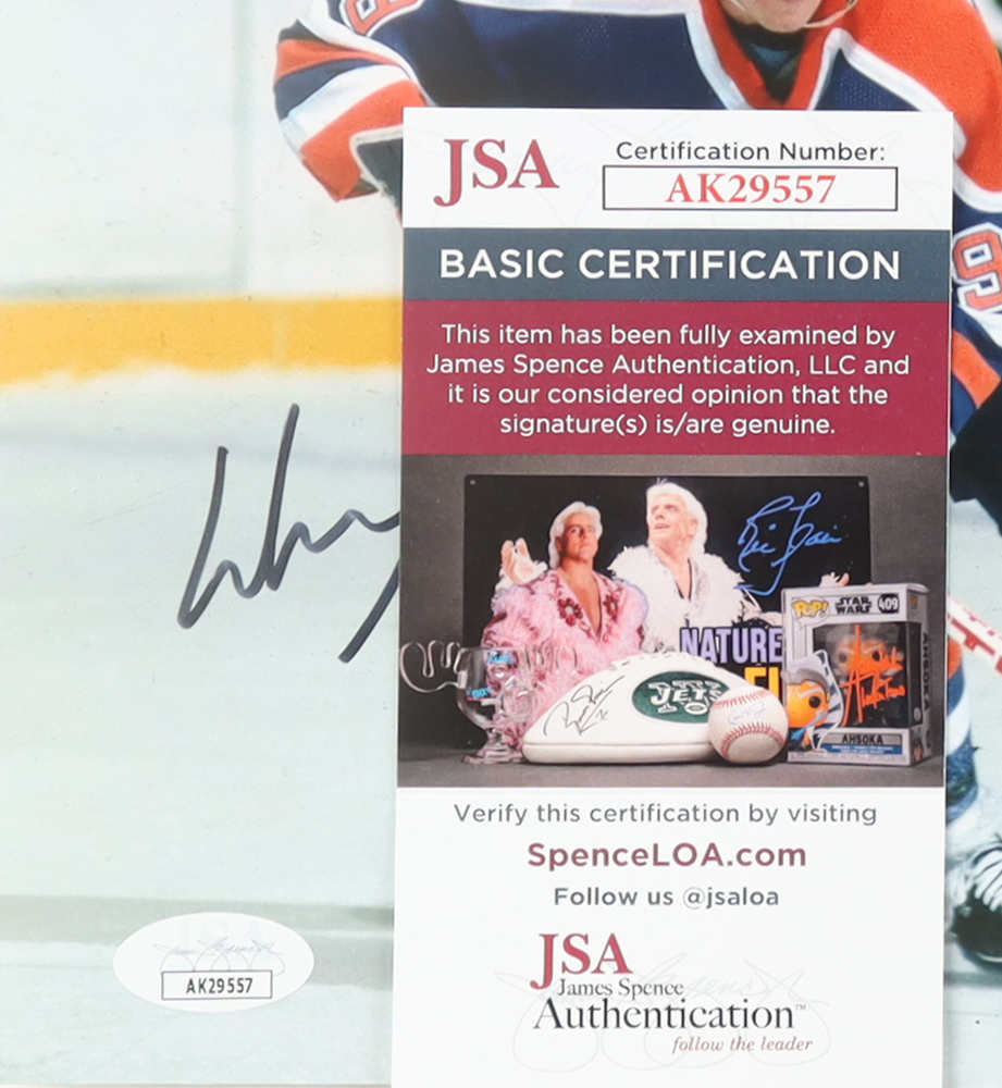 Wayne Gretzky Signed Oilers 8x10 Photo (JSA) at PristineAuction.com Wayne Gretzky Signed Oilers 8x10 Photo (JSA) at PristineAuction.com