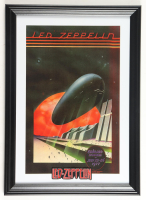 1977 "Led Zepplin" Oakland Concert Custom Framed Print with Led Zepplin Patch at PristineAuction.com