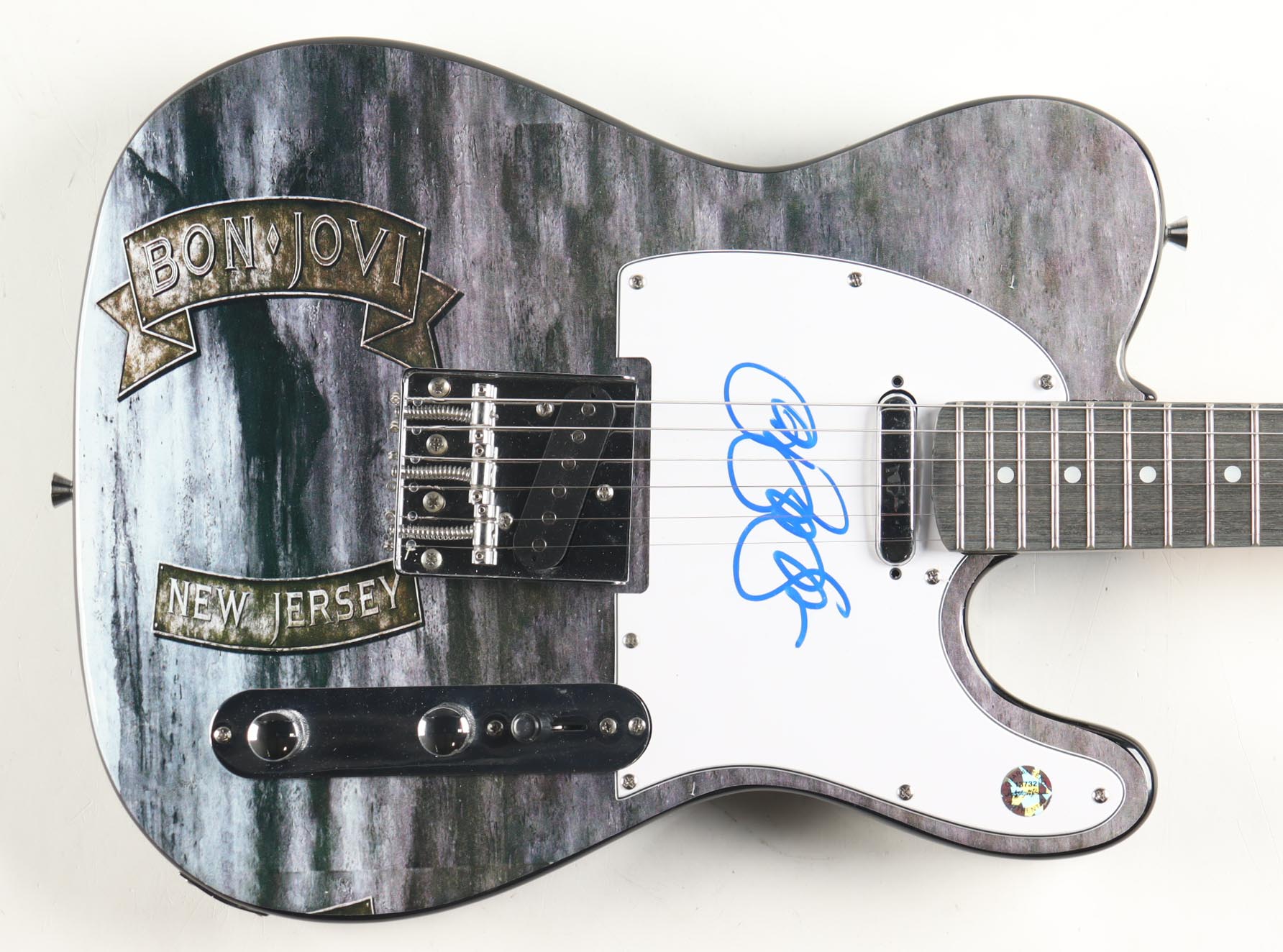 Jon Bon Jovi Signed Custom 39" Electric Guitar (REAL) at PristineAuction.com Jon Bon Jovi Signed Custom 39" Electric Guitar (REAL) at PristineAuction.com