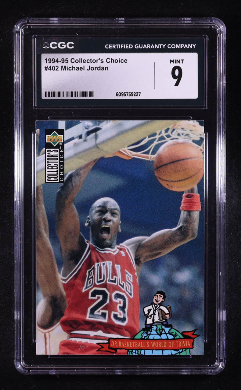 Michael Jordan 1994-95 Upper Deck Collector's Choice #402 (CGC 9) at PristineAuction.com Michael Jordan 1994-95 Upper Deck Collector's Choice #402 (CGC 9) at PristineAuction.com