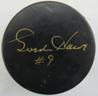 Gordie Howe Signed Hockey Puck (JSA) at PristineAuction.com