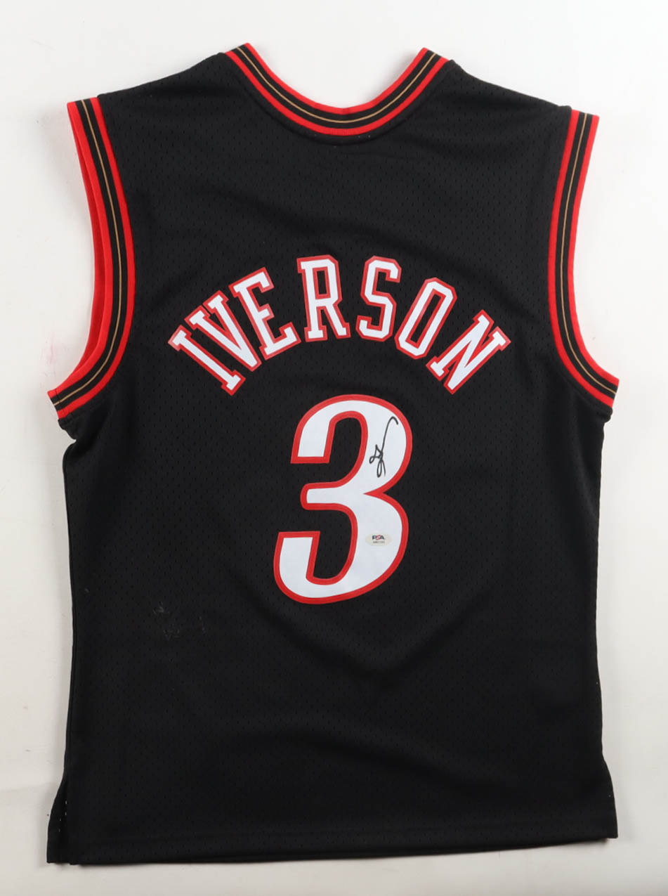 Allen Iverson Signed 76ers Mitchell & Ness Jersey (PSA) at PristineAuction.com Allen Iverson Signed 76ers Mitchell & Ness Jersey (PSA) at PristineAuction.com