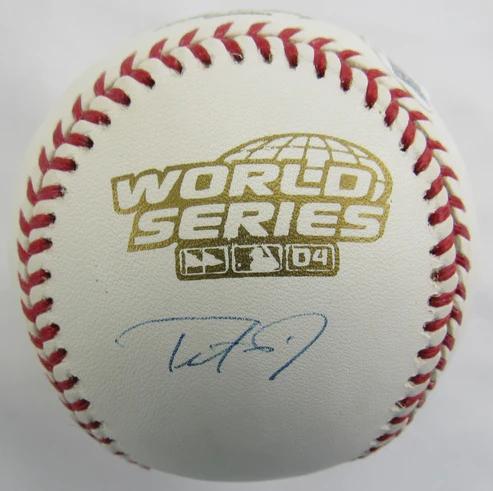 Trot Nixon Signed 2004 World Series Baseball (JSA) at PristineAuction.com Trot Nixon Signed 2004 World Series Baseball (JSA) at PristineAuction.com
