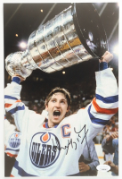 Wayne Gretzky Signed Oilers 8x12 Photo (JSA) at PristineAuction.com