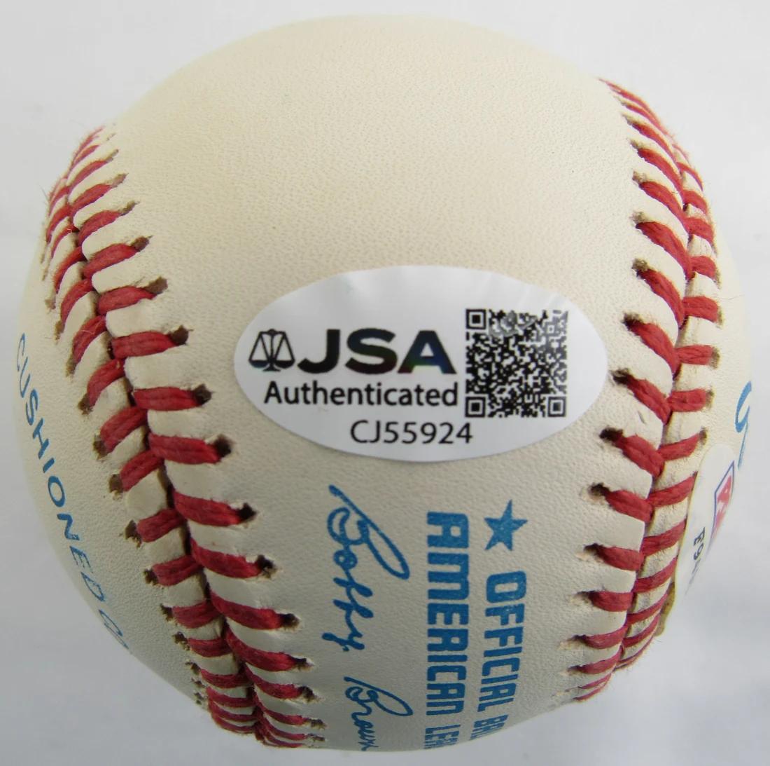 Lou Boudreau Signed OAL Baseball (JSA) at PristineAuction.com Lou Boudreau Signed OAL Baseball (JSA) at PristineAuction.com