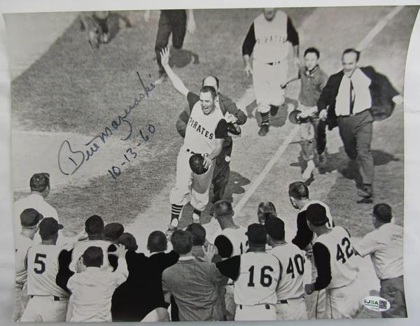 Bill Mazeroski Signed Pirates 11x14 Photo Inscribed "10-13-60" (JSA) at PristineAuction.com Bill Mazeroski Signed Pirates 11x14 Photo Inscribed "10-13-60" (JSA) at PristineAuction.com