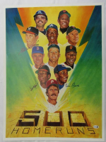 Eddie Mathews, Frank Robinson & Ernie Banks Signed 500 Home Runs 18x24 Photo (JSA) at PristineAuction.com