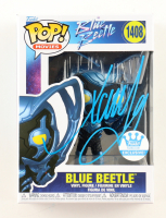 Xolo Mariduena Signed "Blue Beetle" #1408 Blue Beetle Funko Pop! Vinyl Figure (JSA) at PristineAuction.com