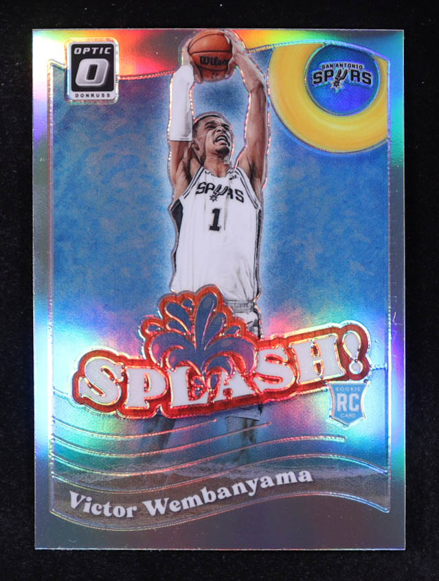 Victor Wembanyama 2023-24 Donruss Optic Splash Holo #6 RC at PristineAuction.com Victor Wembanyama 2023-24 Donruss Optic Splash Holo #6 RC at PristineAuction.com