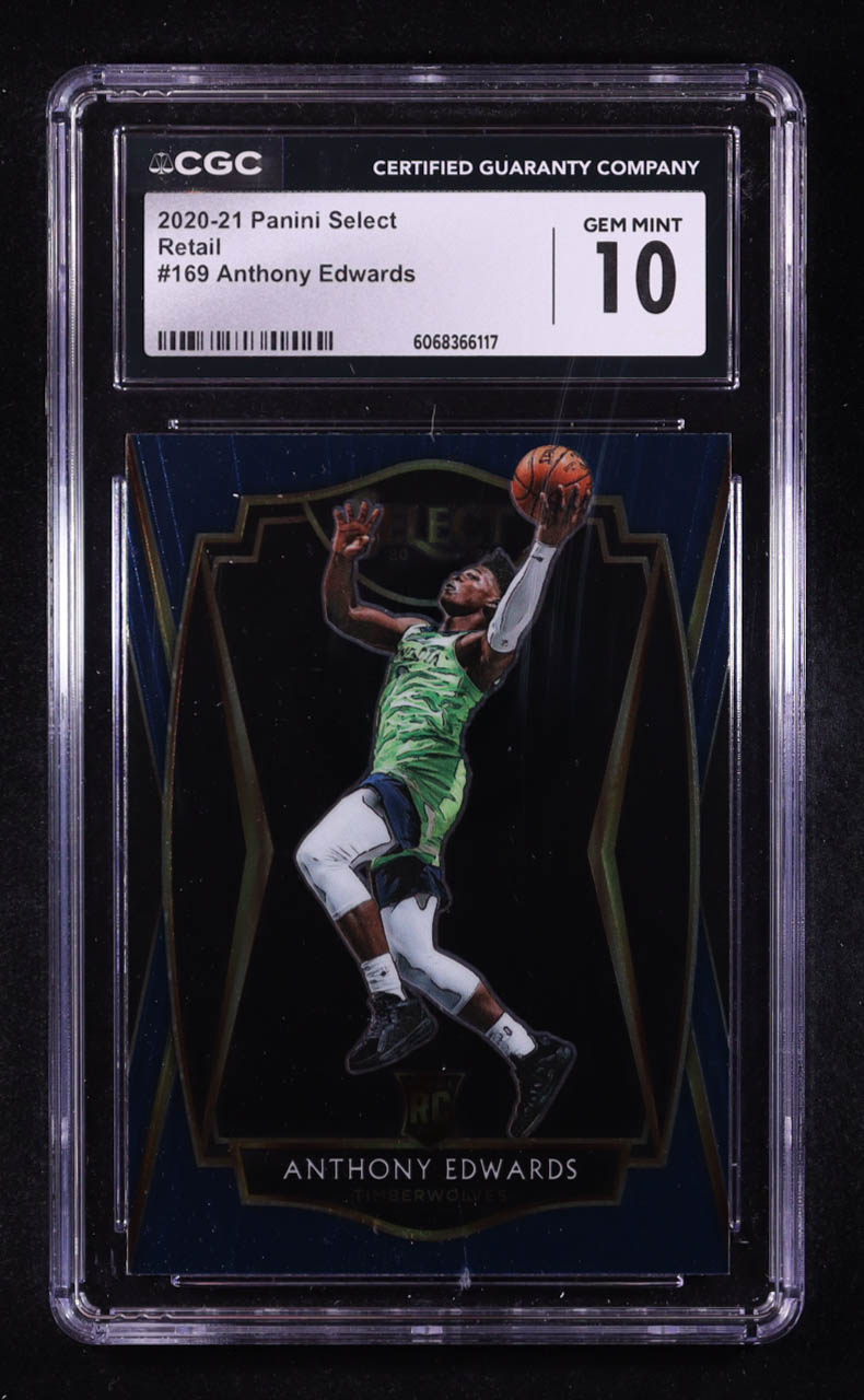 Anthony Edwards 2020-21 Panini Select Retail #169 RC (CGC 10) at PristineAuction.com Anthony Edwards 2020-21 Panini Select Retail #169 RC (CGC 10) at PristineAuction.com