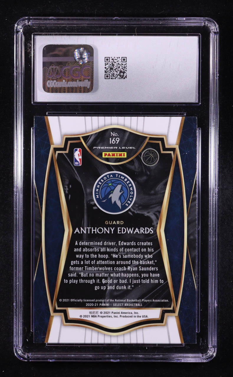 Anthony Edwards 2020-21 Panini Select Retail #169 RC (CGC 10) at PristineAuction.com Anthony Edwards 2020-21 Panini Select Retail #169 RC (CGC 10) at PristineAuction.com