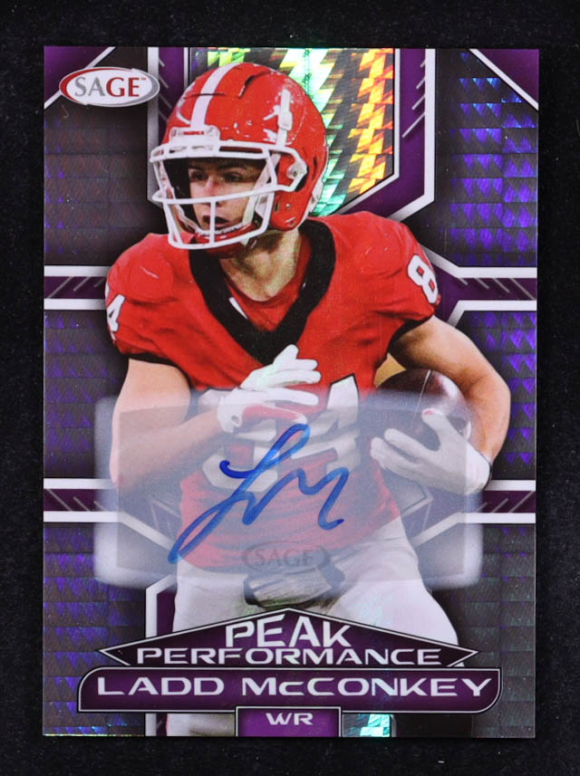 Ladd McConkey 2024 SAGE Peak Performance Autographs #PKALM RC at PristineAuction.com Ladd McConkey 2024 SAGE Peak Performance Autographs #PKALM RC at PristineAuction.com