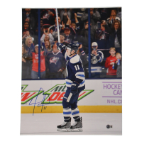 Matt Calvert Signed Blue Jackets 16x20 Photo (Beckett) at PristineAuction.com
