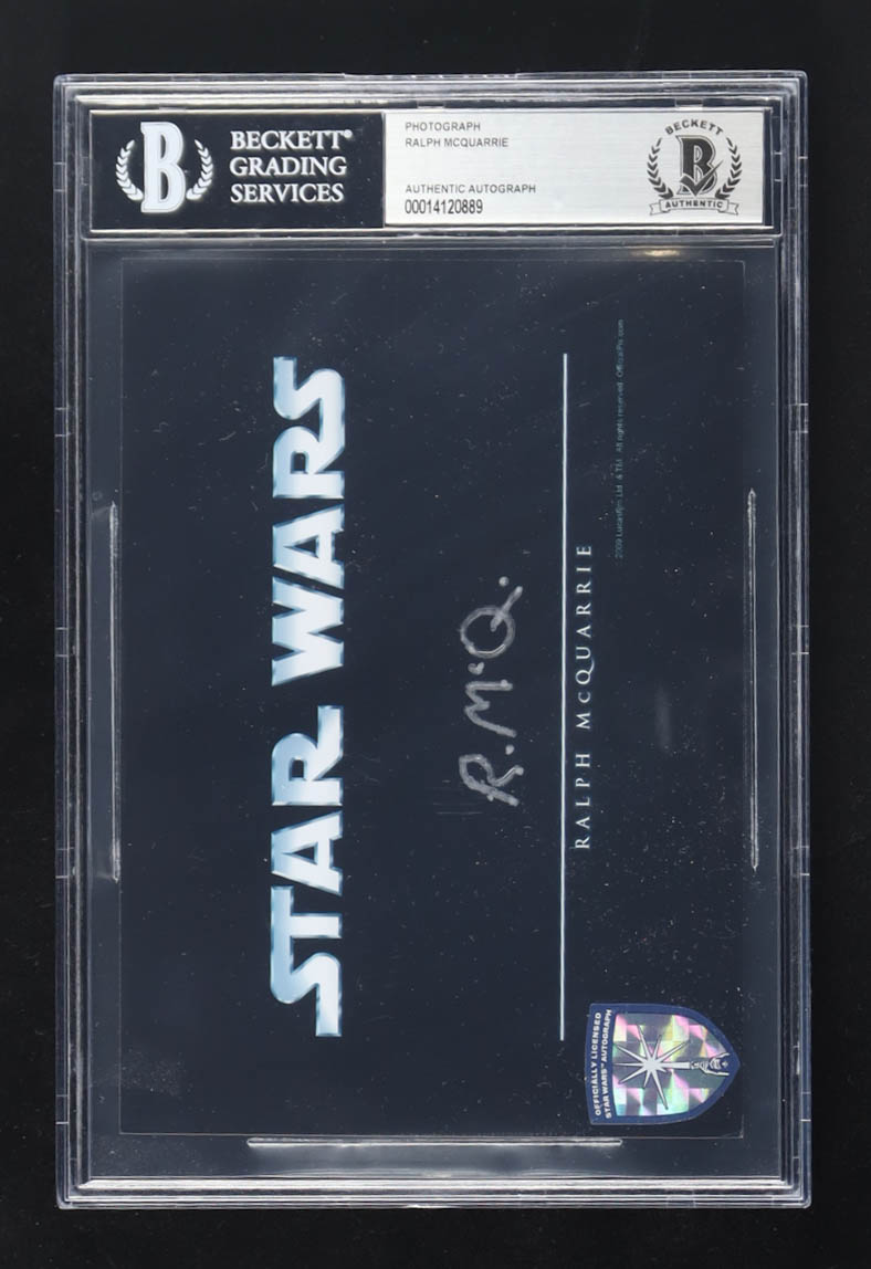 Ralph McQuarrie Signed "Star Wars" 5x7 Photo (BGS) at PristineAuction.com Ralph McQuarrie Signed "Star Wars" 5x7 Photo (BGS) at PristineAuction.com