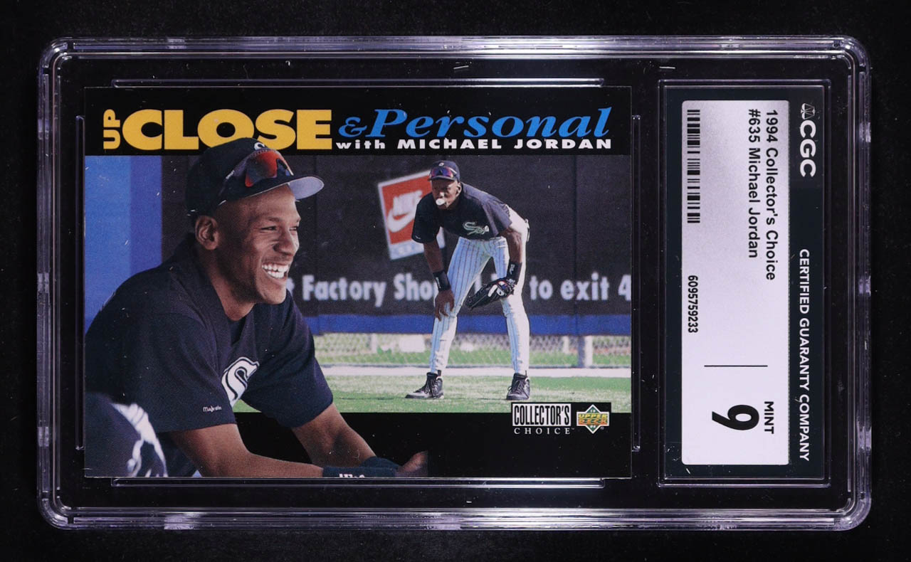 Michael Jordan 1994 Upper Deck Collector's Choice #635 RC (CGC 9) at PristineAuction.com Michael Jordan 1994 Upper Deck Collector's Choice #635 RC (CGC 9) at PristineAuction.com