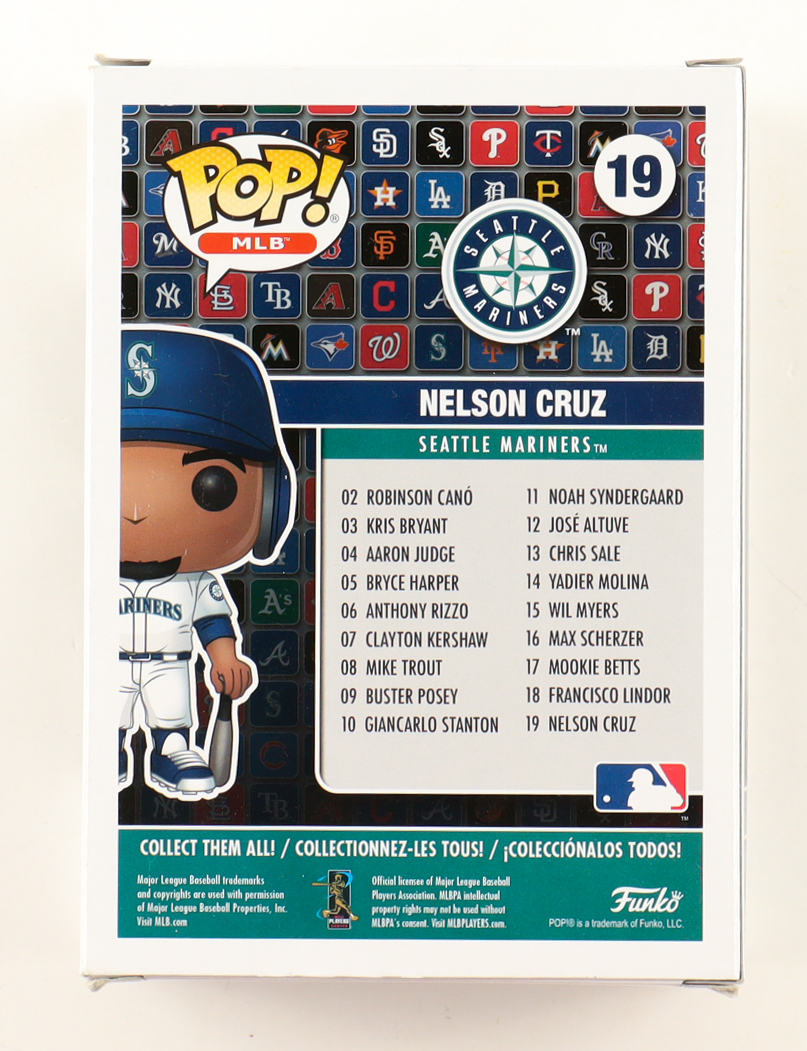 Nelson Cruz Signed Mariners #19 Funko Pop! Vinyl Figure (JSA) at PristineAuction.com Nelson Cruz Signed Mariners #19 Funko Pop! Vinyl Figure (JSA) at PristineAuction.com