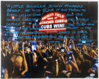 Pat Hughes Signed Cubs 16x20 Photo with Extensive Inscription (JSA) at PristineAuction.com