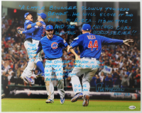 Pat Hughes Signed Cubs 16x20 Photo with Extensive Inscription (JSA) at PristineAuction.com