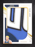 Aaron Gordon 2020-21 Immaculate Collection Jumbo Patches Team Logo #24 #1/5 at PristineAuction.com
