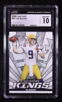 Joe Burrow 2020 Leaf Draft Touchdown Kings #85 RC (CGC 10) at PristineAuction.com