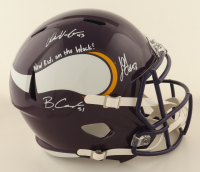 Blake Cashman, Andrew Van Ginkel & Jonathan Greenard Signed Vikings Full-Size Throwback Speed Helmet Inscribed "New Kids on the Block!" (Beckett) at PristineAuction.com