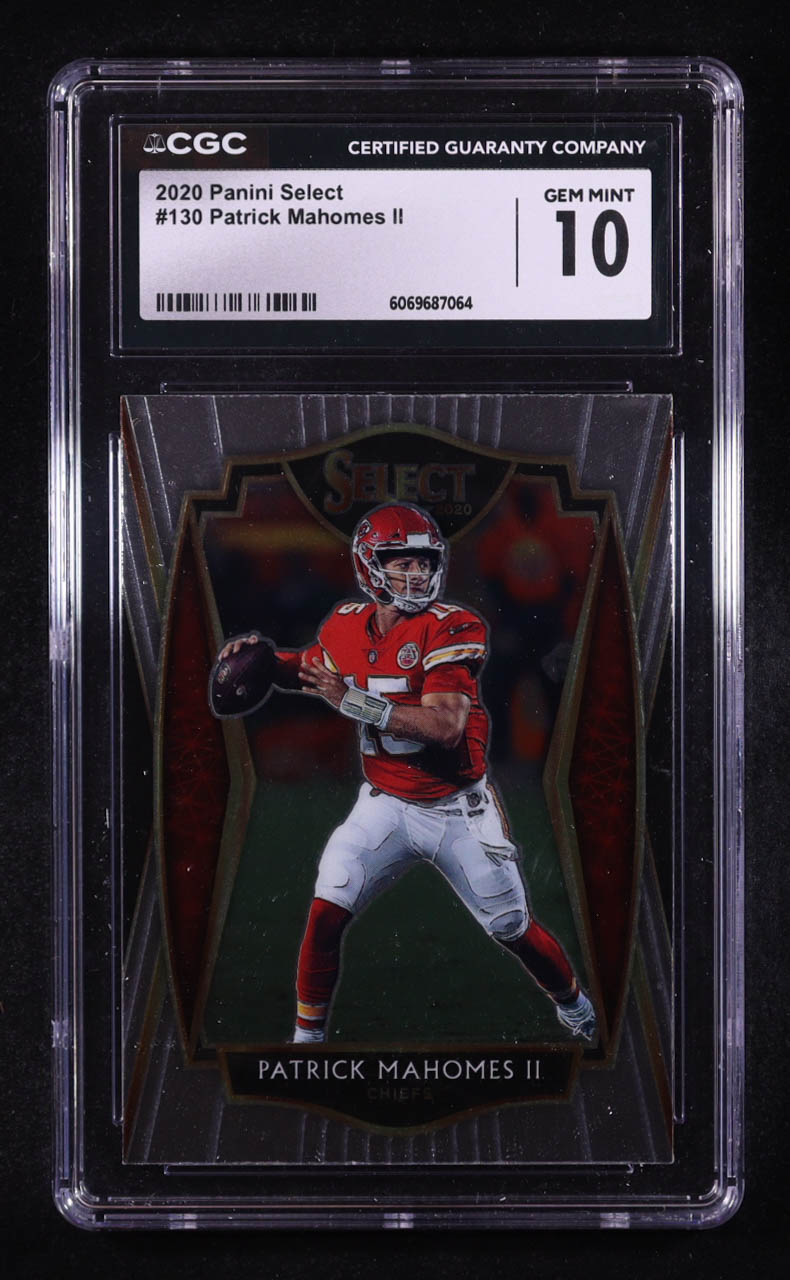 Patrick Mahomes II 2020 Panini Select #130 (CGC 10) at PristineAuction.com Patrick Mahomes II 2020 Panini Select #130 (CGC 10) at PristineAuction.com