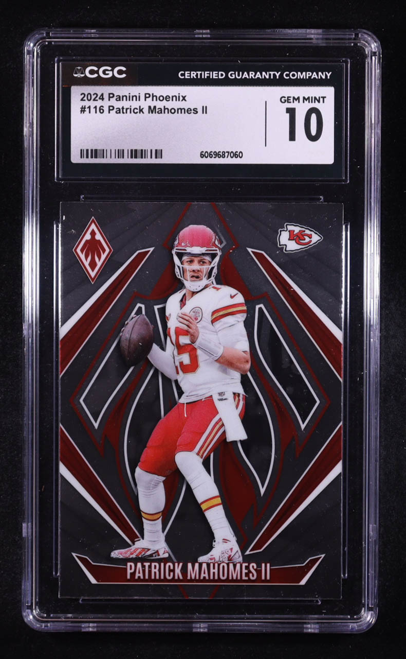 Patrick Mahomes II 2024 Panini Phoenix #116 (CGC 10) at PristineAuction.com Patrick Mahomes II 2024 Panini Phoenix #116 (CGC 10) at PristineAuction.com