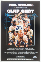 Jeff Carlson, Dave Hansen & Steve Carlson Signed "Slap Shot" 11x17 Photo (Beckett) at PristineAuction.com