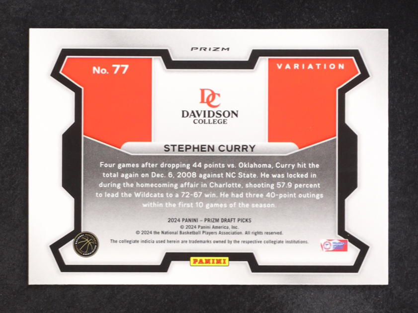 Stephen Curry 2024-25 Panini Prizm Draft Picks Prizms Snakeskin #77 at PristineAuction.com Stephen Curry 2024-25 Panini Prizm Draft Picks Prizms Snakeskin #77 at PristineAuction.com