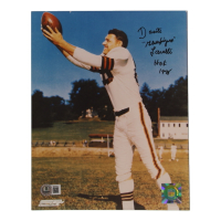 Dante "Gluefingers" Lavelli Signed Browns 8x10 Photo Inscribed "HOF 1975" (Beckett) at PristineAuction.com