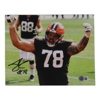 Jack Conklin Signed Browns 8x10 Photo (Beckett) at PristineAuction.com