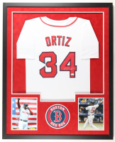 David Ortiz Signed Custom Framed Jersey Display (JSA) at PristineAuction.com