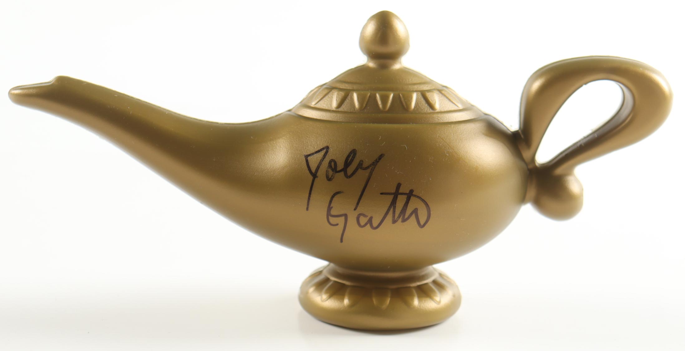 Joe Gatto Signed Toy Genie Lamp (PSA) at PristineAuction.com Joe Gatto Signed Toy Genie Lamp (PSA) at PristineAuction.com