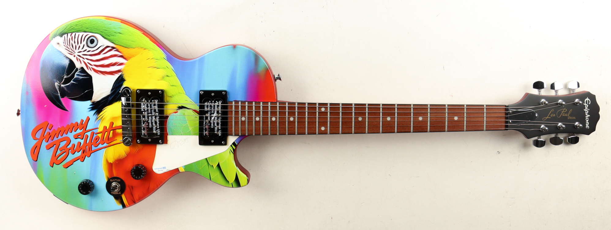 Jimmy Buffett Signed Custom Electric Guitar (ACOA) at PristineAuction.com Jimmy Buffett Signed Custom Electric Guitar (ACOA) at PristineAuction.com