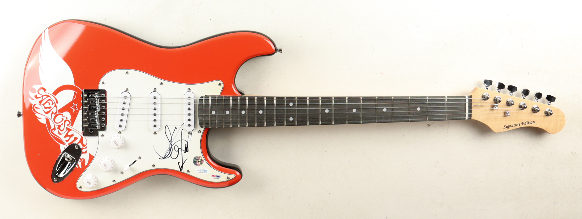 Steven Tyler Signed Custom Electric Guitar (ACOA & PSA) at PristineAuction.com Steven Tyler Signed Custom Electric Guitar (ACOA & PSA) at PristineAuction.com