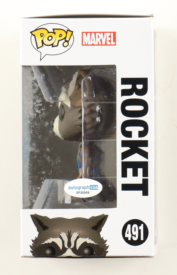 Bradley Cooper Signed "Guardians of the Galaxy Mission: Breakout" #491 Rocket Bobble-Head Funko Pop! Vinyl Figure (ACOA) at PristineAuction.com Bradley Cooper Signed "Guardians of the Galaxy Mission: Breakout" #491 Rocket Bobble-Head Funko Pop! Vinyl Figure (ACOA) at PristineAuction.com