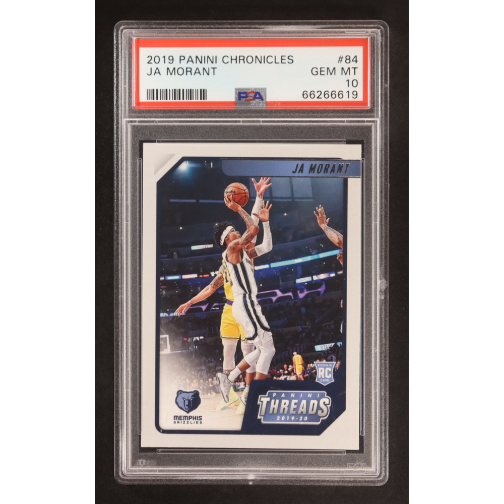 Ja Morant / Threads 2019-20 Panini Chronicles #84 RC (PSA 10) at PristineAuction.com