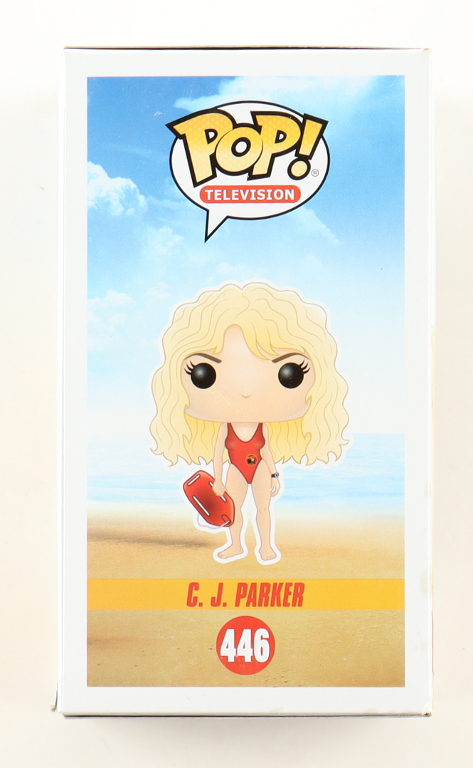 Lily James Signed "Baywatch" #446 C.J. Parker Funko Pop! Vinyl Figure (ACOA) at PristineAuction.com Lily James Signed "Baywatch" #446 C.J. Parker Funko Pop! Vinyl Figure (ACOA) at PristineAuction.com