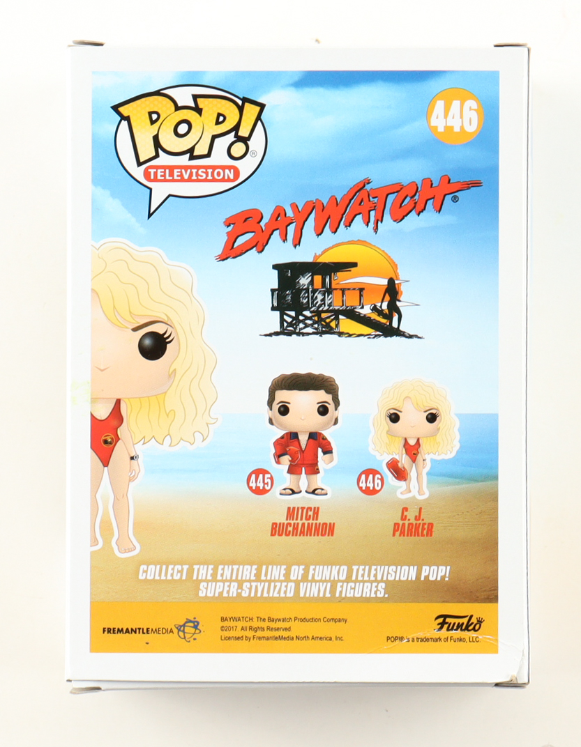 Lily James Signed "Baywatch" #446 C.J. Parker Funko Pop! Vinyl Figure (ACOA) at PristineAuction.com Lily James Signed "Baywatch" #446 C.J. Parker Funko Pop! Vinyl Figure (ACOA) at PristineAuction.com