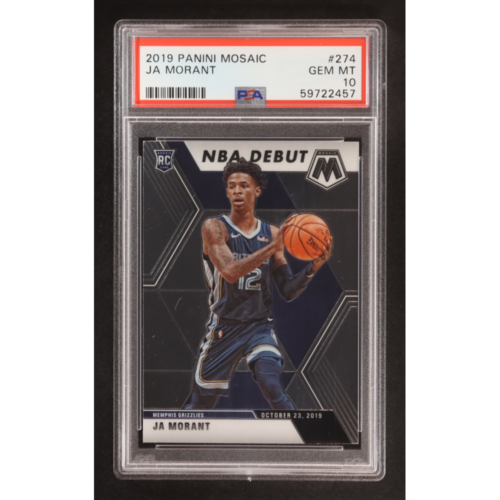 Ja Morant 2019-20 Panini Mosaic Mosaic RC #274 (PSA 10) at PristineAuction.com