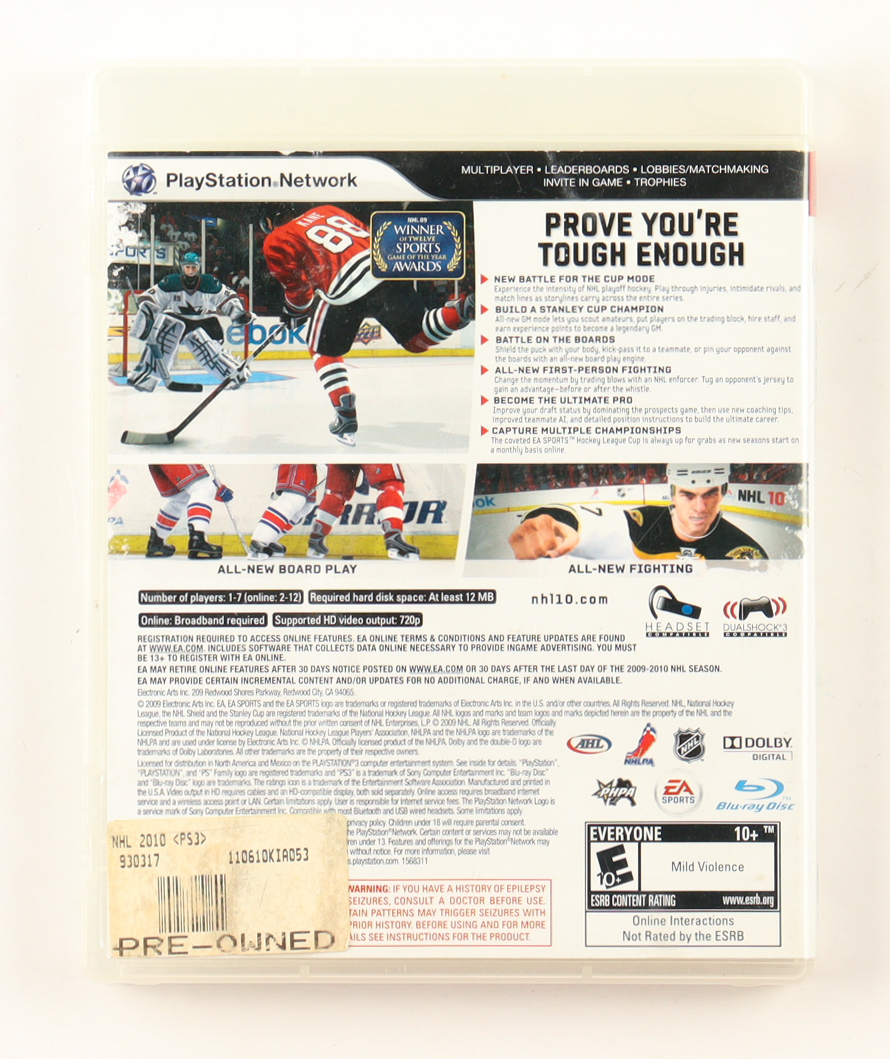 Patrick King Signed "NHL 10" Playstation Game Insert With Case (JSA) at PristineAuction.com Patrick King Signed "NHL 10" Playstation Game Insert With Case (JSA) at PristineAuction.com