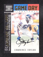 Lawrence Taylor 2000 Playoff Momentum Game Day Signatures #GDS10 #27/75 at PristineAuction.com