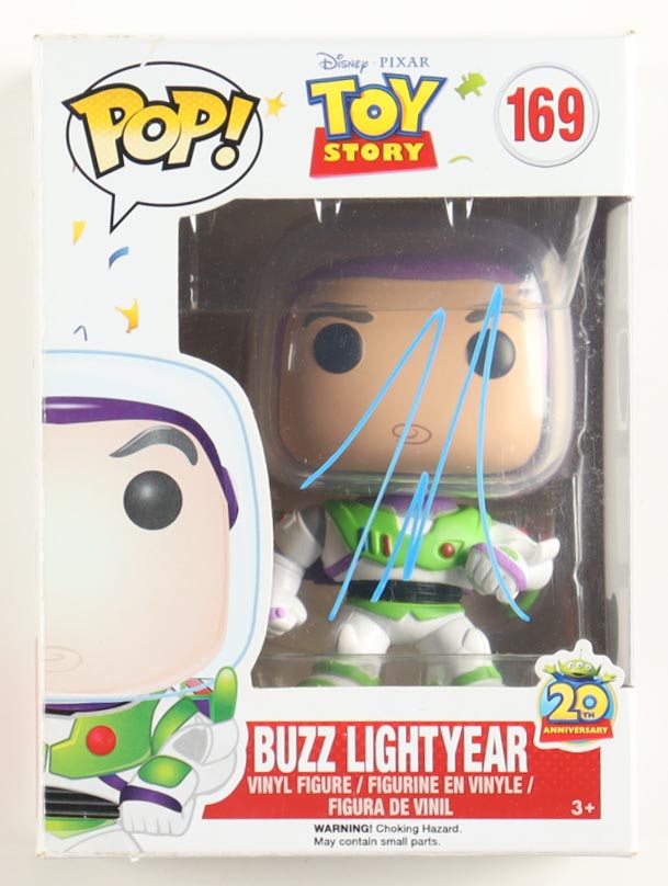 Tim Allen Signed "Toy Story" #169 Buzz Lightyear Funko Pop! Vinyl Figure (Beckett) at PristineAuction.com Tim Allen Signed "Toy Story" #169 Buzz Lightyear Funko Pop! Vinyl Figure (Beckett) at PristineAuction.com