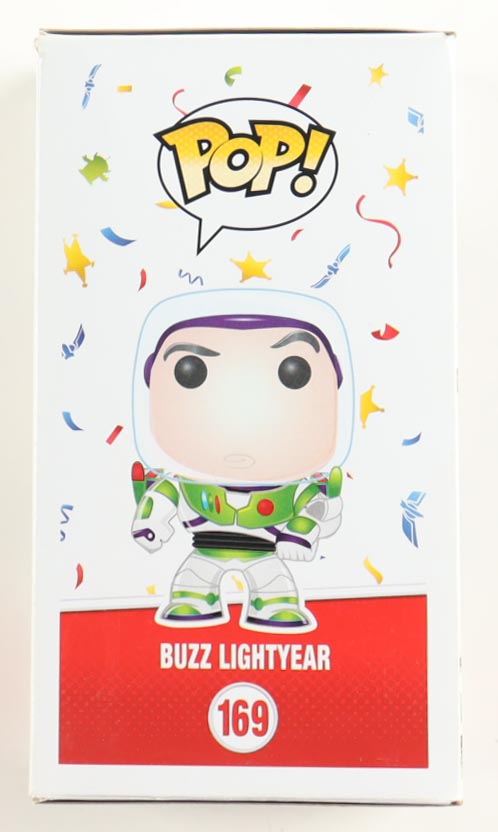 Tim Allen Signed "Toy Story" #169 Buzz Lightyear Funko Pop! Vinyl Figure (Beckett) at PristineAuction.com Tim Allen Signed "Toy Story" #169 Buzz Lightyear Funko Pop! Vinyl Figure (Beckett) at PristineAuction.com