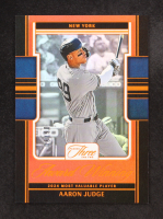 Aaron Judge 2025 Panini Three and Two Award Winning Orange #18 #6/20 at PristineAuction.com