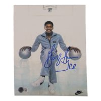 George Gervin Signed Spurs 8x10 Photo Inscribed "Ice" (Beckett) at PristineAuction.com