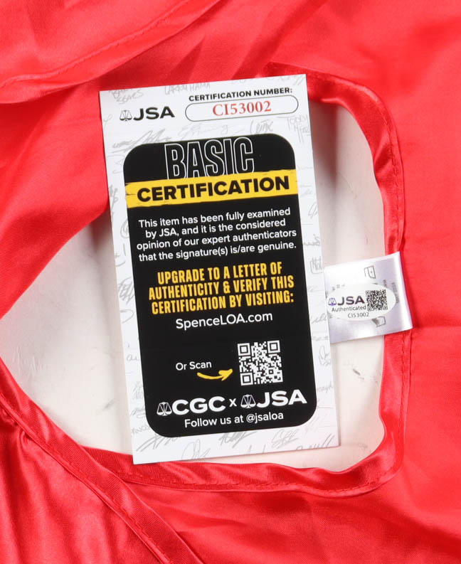 Dean Cain Signed "Man Of Steel" Cape (JSA) at PristineAuction.com Dean Cain Signed "Man Of Steel" Cape (JSA) at PristineAuction.com